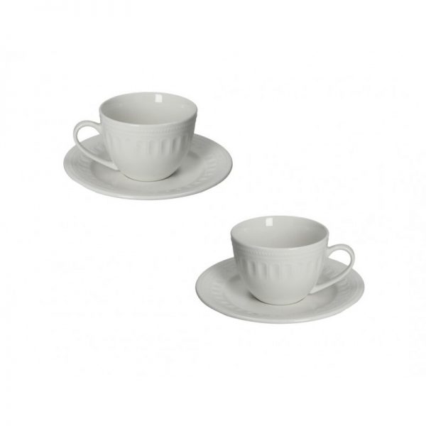 TAZZA THE SENZATEMPO SET 2 PZ NEW BONE CHINA, BRANDANI