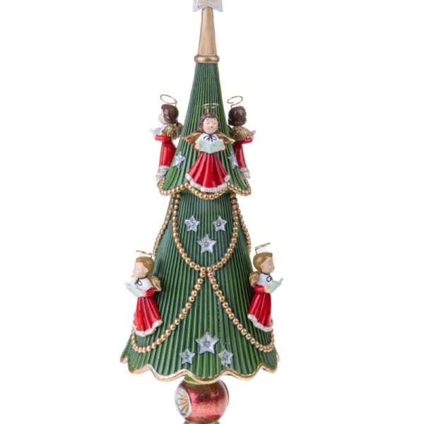 Albero Natale Angeli Brandani – Con LED in Resina 60 cm